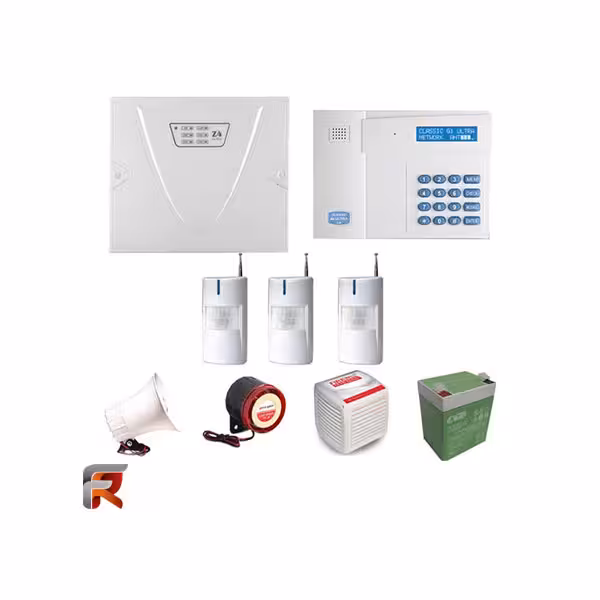 پکیج دزدگیر اماکن کلاسیک Z4-ULTRA Celasic با تلفن کننده سیم کارتی G1-ULTRA آلفا ALPHA