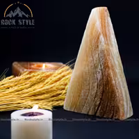 آباژور سنگ نمک هرم کد 110.0003  (چراغ خواب دکوری)