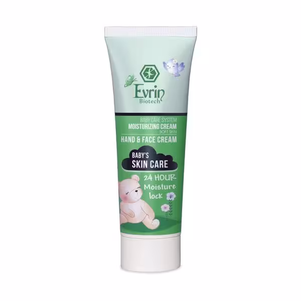 کرم مرطوب کننده دست و صورت کودک اورین 75 میلی‌لیتر Evrin