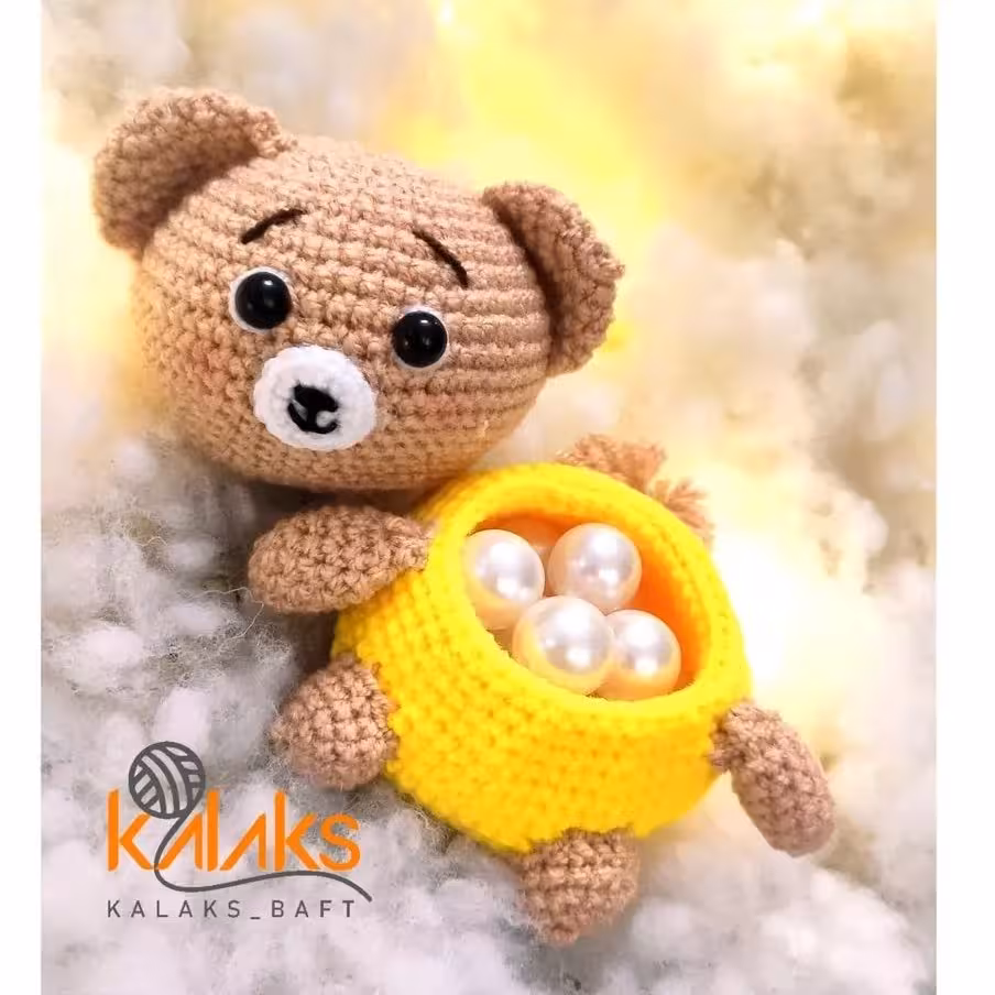 باکس خرسی دست بافت