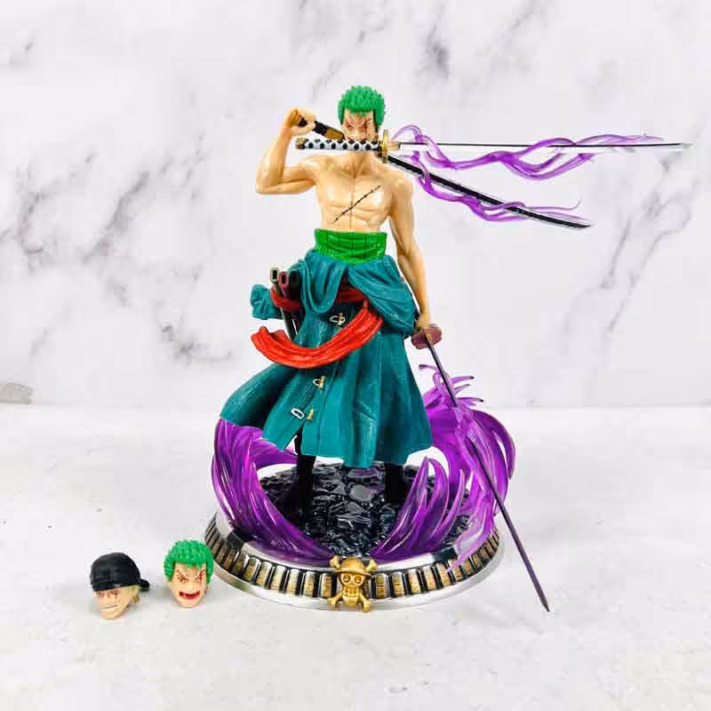 فیگور زورو دو سر انیمه وان پیس کد 17151 سری ONE PIECE- ZORO HOLDING