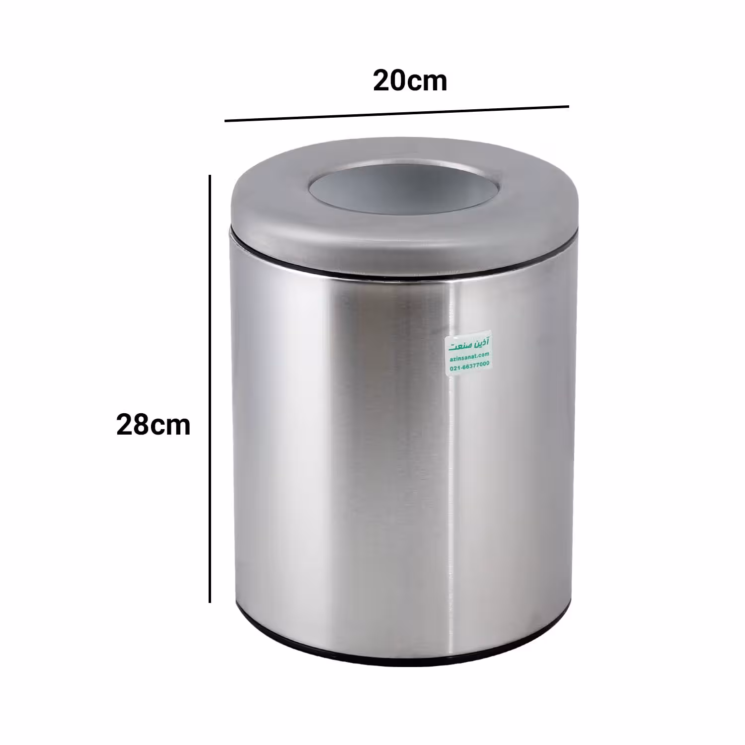 سطل 5 لیتری حفره دار مدل MA-50 – استیل خش دار