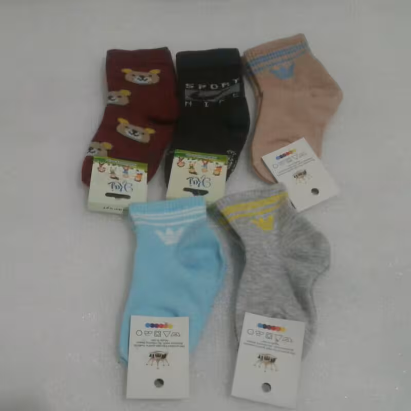 کد627 پ - جوراب تدی بچه گانه - جوراب خرس بچه گانه - جوراب ادیداس بچه گانه - جوراب بچگانه - جوراب مچی بچه گانه - سیسمونی