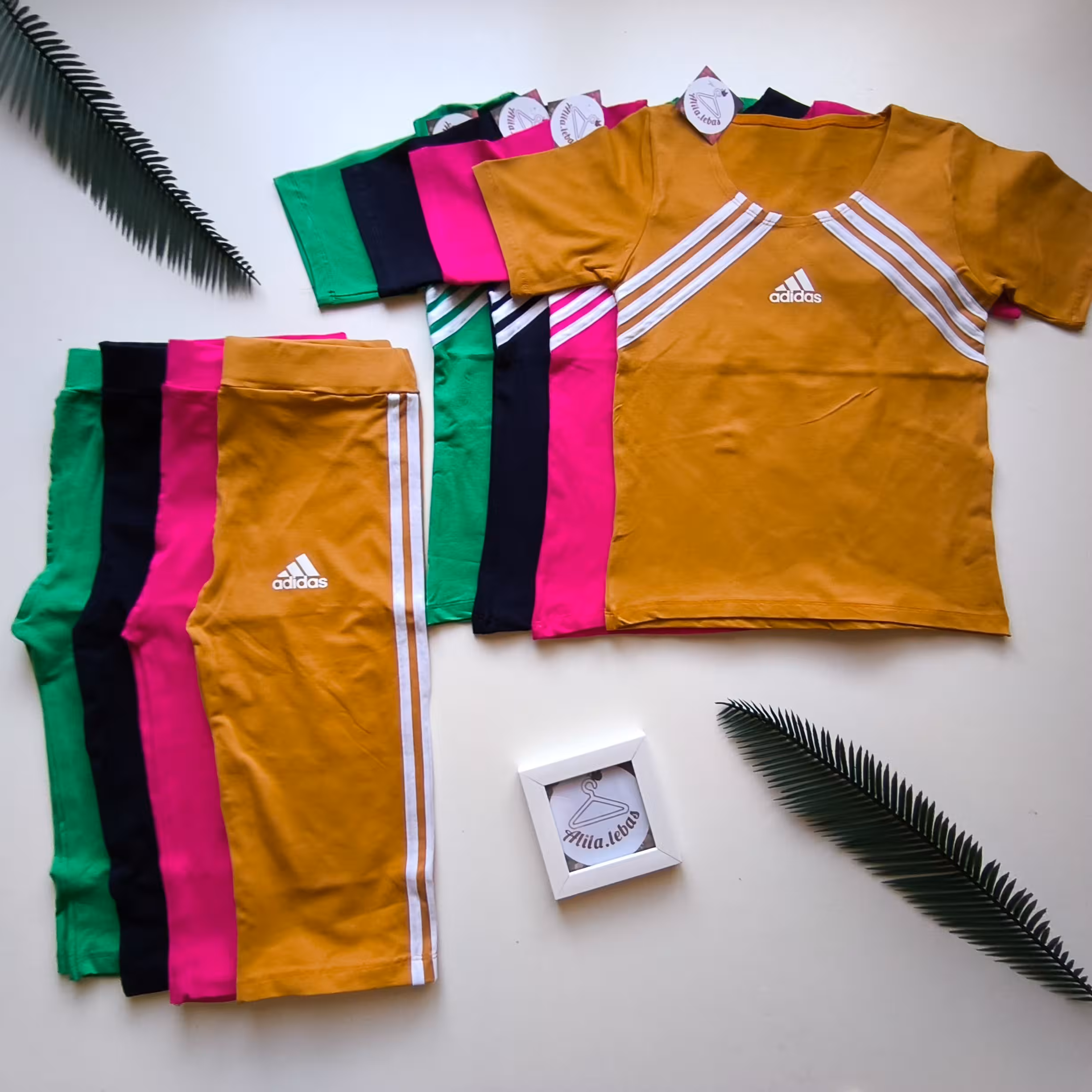 ست تیشرت و شلوارک زنانه و دخترانه سایز بزرگ جنس لاکرا مناسب باشگاه و منزل