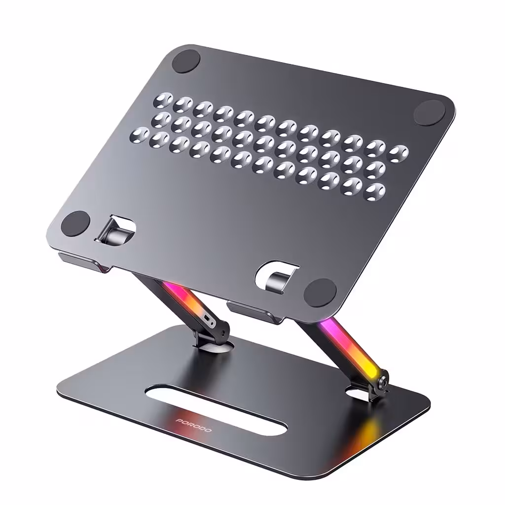 استند لپتاپ پرودو مدل Porodo 173" Aluminum Laptop Stand PD-LFST050-GY