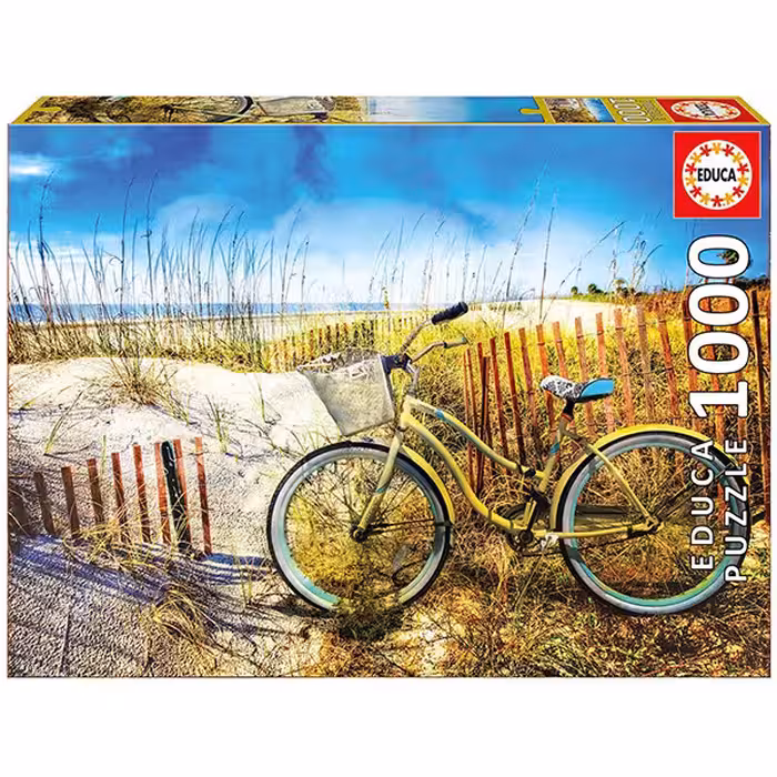 پازل 1000 قطعه Educa طرح دوچرخه در تپه های شنی