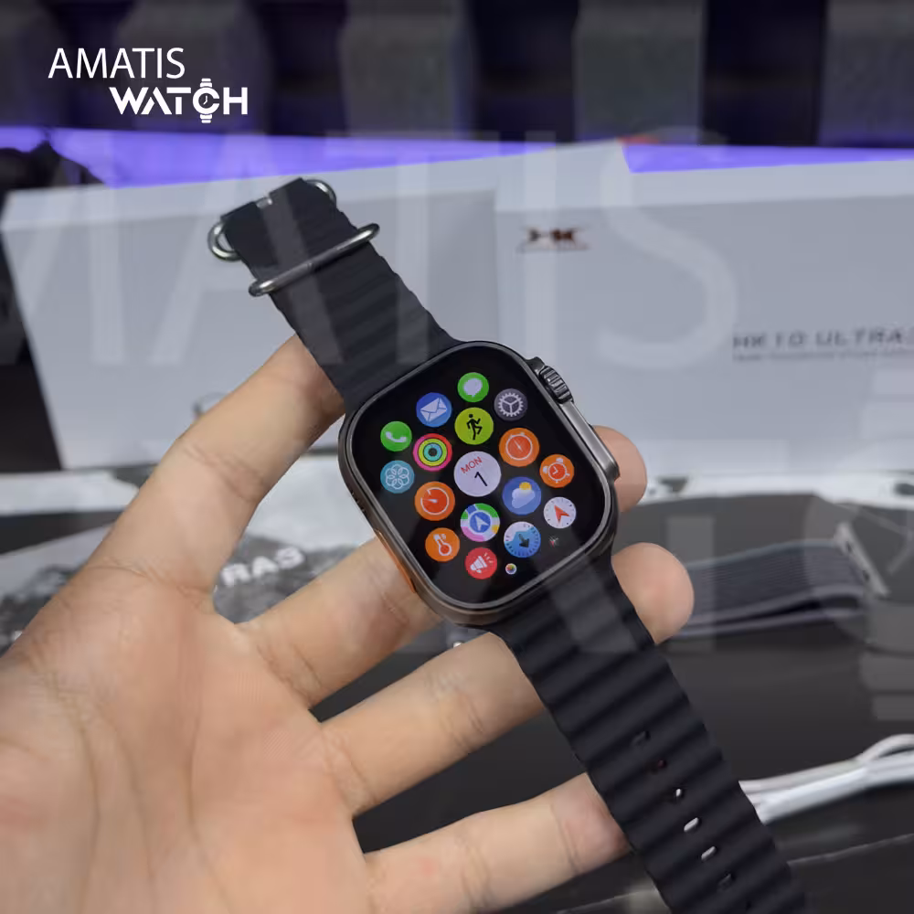 ساعت هوشمند طرح اولترا HK10 ultra3 رنگ مشکی