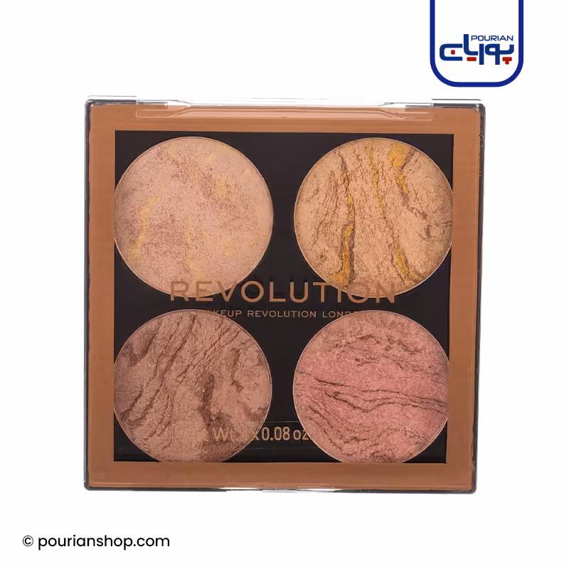 پالت هایلایتر و برنزر Cheek Kit رولوشن