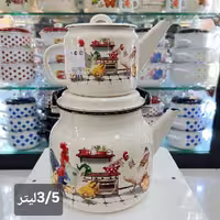 ست کتری و قوری لعابی ساخت روسیه