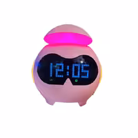 ساعت دیجیتال و چراغ خواب emoticon رنگی