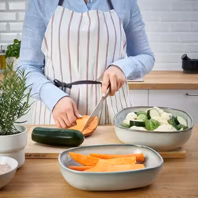 ظرف سرو مرغ واستیک ایکیا مدل GLADELIG مجموعه 2 عددی