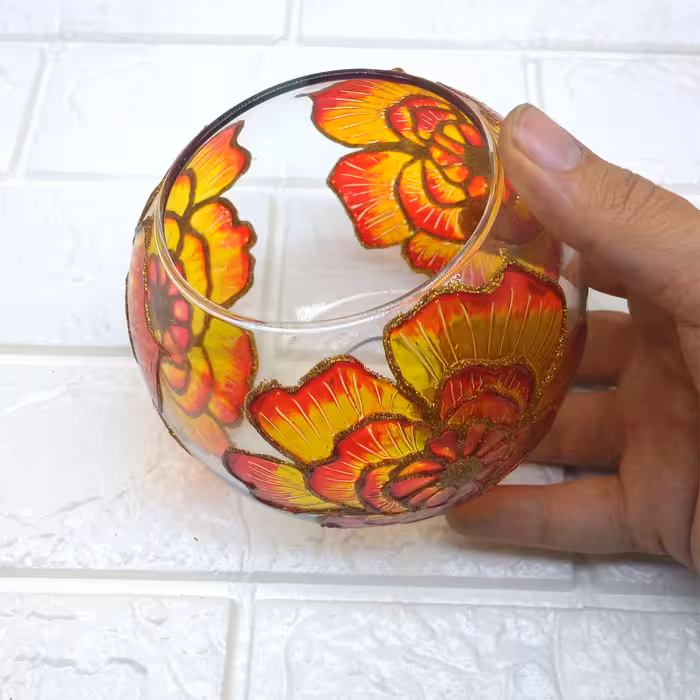 تنگ ویترای طرح گل کد 0013