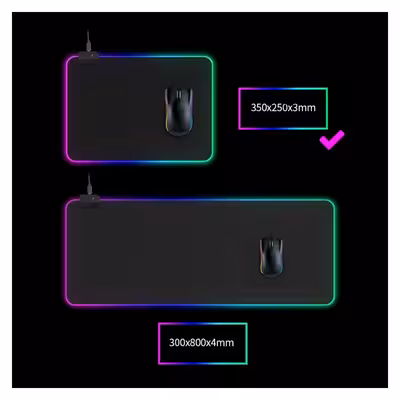 ماوس پد مخصوص بازی سنس مدل RGB 25×35