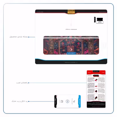 برچسب پوششی ماهوت مدل Rug مناسب برای تبلت لنوو Miix 510 2016