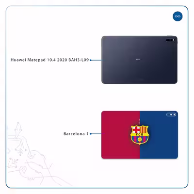 برچسب پوششی ماهوت مدل Barcelona مناسب برای تبلت هوآوی Matepad 10.4 2020 BAH3-L09