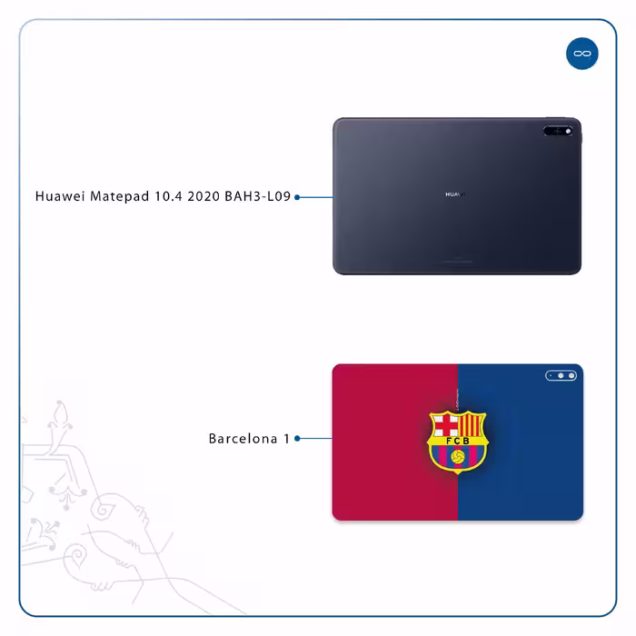 برچسب پوششی ماهوت مدل Barcelona مناسب برای تبلت هوآوی Matepad 10.4 2020 BAH3-L09