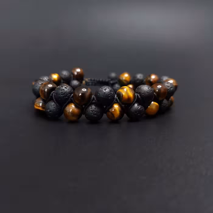 دستبند ناماسته  مدل چشم ببر آتشفشان 56