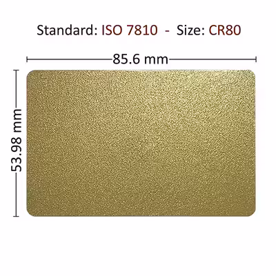 کارت پی وی سی طلایی مدل KC-13 بسته 250 عددی