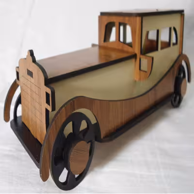 ماکت دکوری مدل چوبی ماشین طرح M500