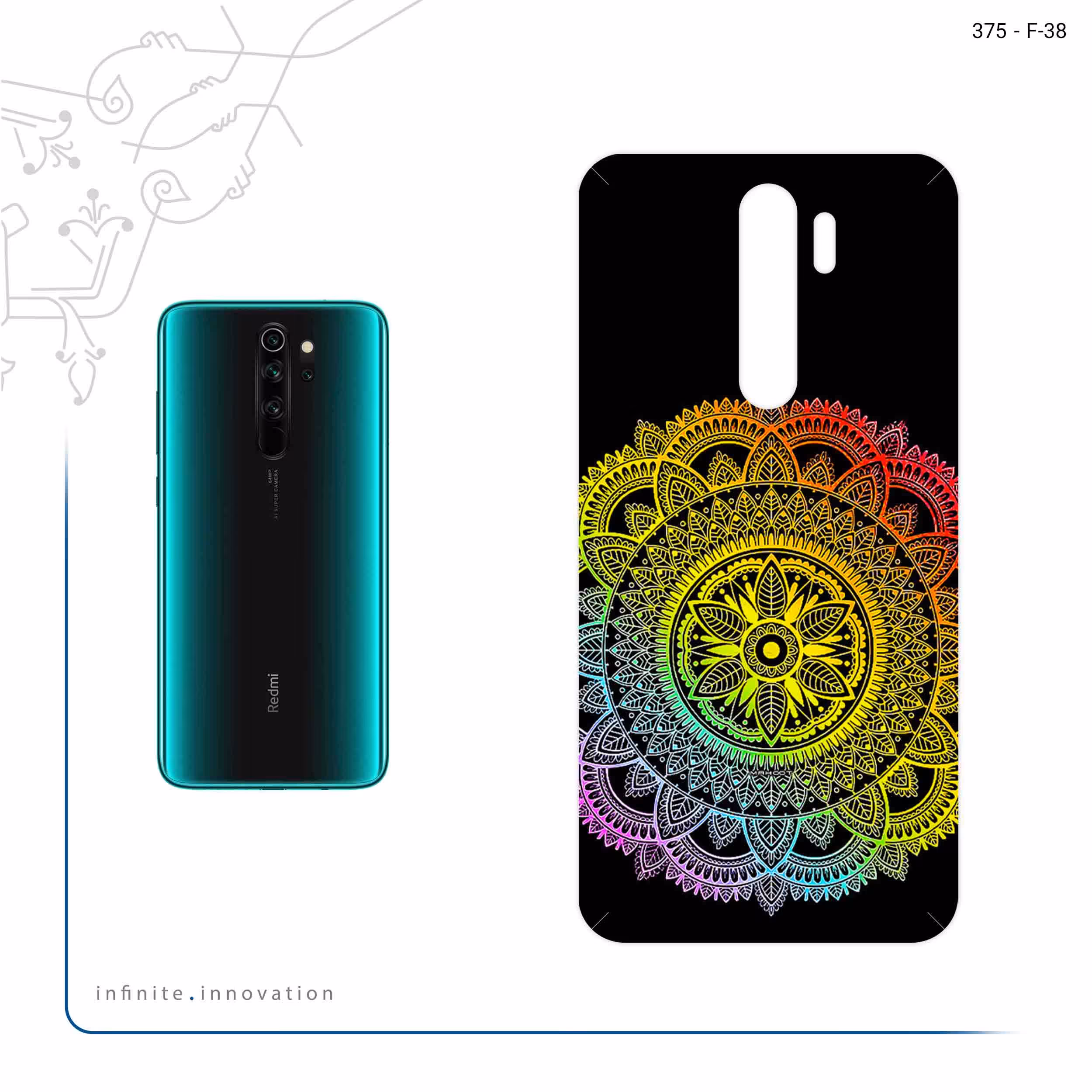 برچسب پوششی ماهوت مدل Mandala Design 4 مناسب برای گوشی موبایل شیائومی Redmi Note 8 Pro