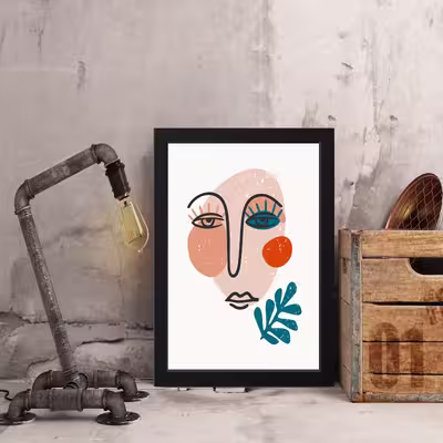 تابلو مدل مینیمال Nice face کدS1611-b