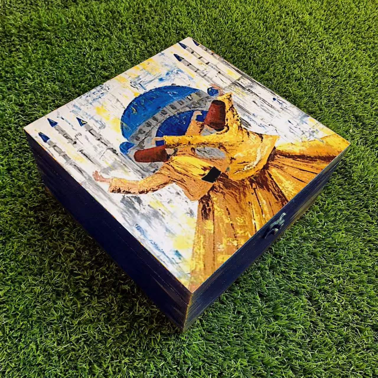 جعبه هدیه مدل هنری طرح سماع کد WB112