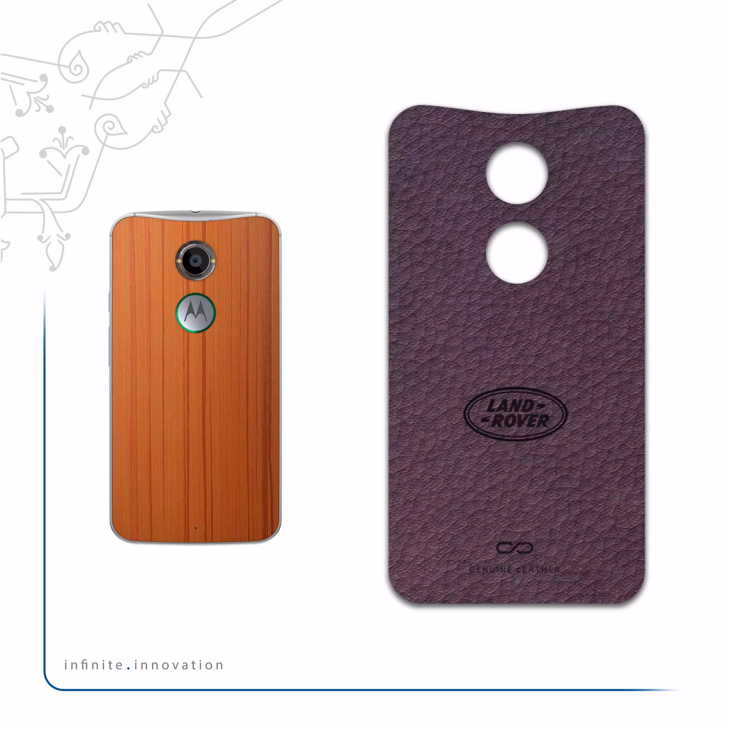 برچسب پوششی ماهوت مدل PL-RNG_RVR مناسب برای گوشی موبایل موتورولا Moto X 2014