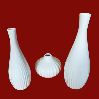گلدان سرامیکی مدل گلچین بسته 3 عددی