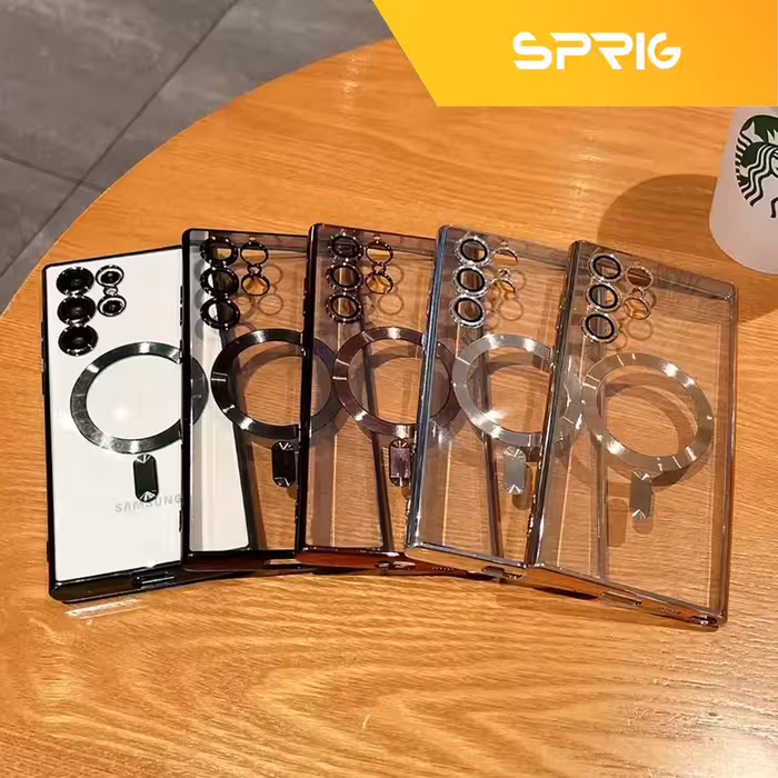 کاور اسپریگ مدل Magsafe-FU مناسب برای گوشی موبایل سامسونگ Galaxy S23 Ultra به همراه محافظ صفحه نمایش