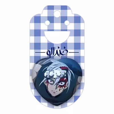 پیکسل خندالو طرح تنگن اوزویی انیمه شیطان کش مدل قلبی کد 12787