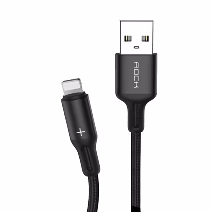 کابل تبدیل USB به لایتنینگ راک مدل R2 طول 1 متر 
