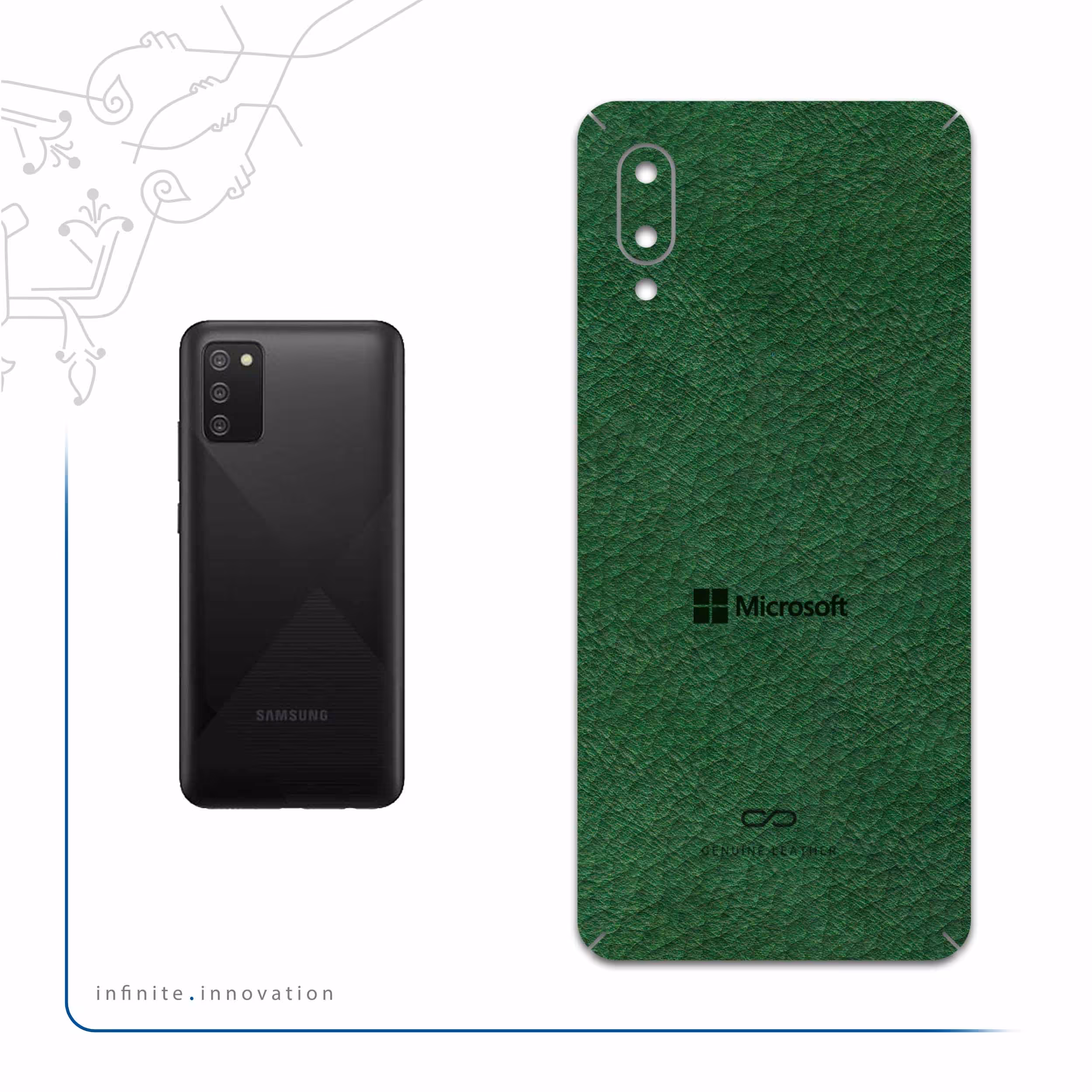 برچسب پوششی ماهوت مدل GL-MCRSFT مناسب برای گوشی موبایل سامسونگ Galaxy A02