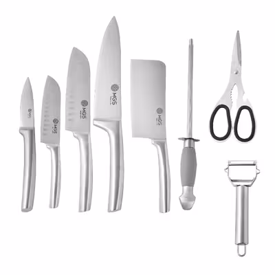 سرویس چاقو آشپزخانه 9 پارچه ام جی اس مدل KS-8014s