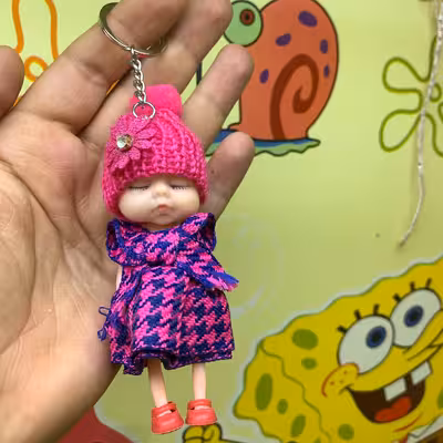 آویز عروسکی طرح دختر کوچولوکد 2