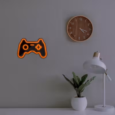 چراغ دیواری نئون دیزاین طرح Game-Controller-BL_ORG