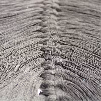 آویز بافتنی مدل مکرومه طرح برگ