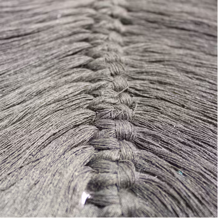 آویز بافتنی مدل مکرومه طرح برگ