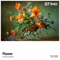 پازل شیشه ای استینو 260 تکه طرح گل (کد 16105)،(باجعبه)