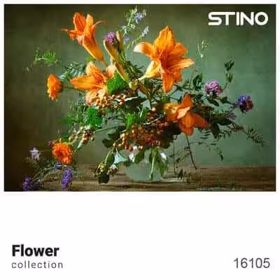 پازل شیشه ای استینو 260 تکه طرح گل (کد 16105)،(باجعبه)