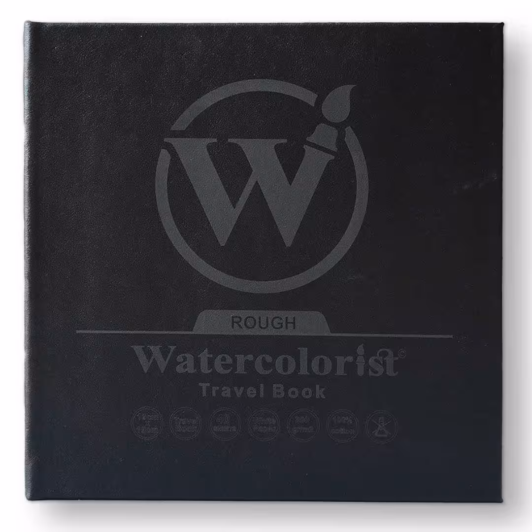 دفتر مسافرتی 40 برگی چرمی واتر کالریست مدل راف سایز 19*19