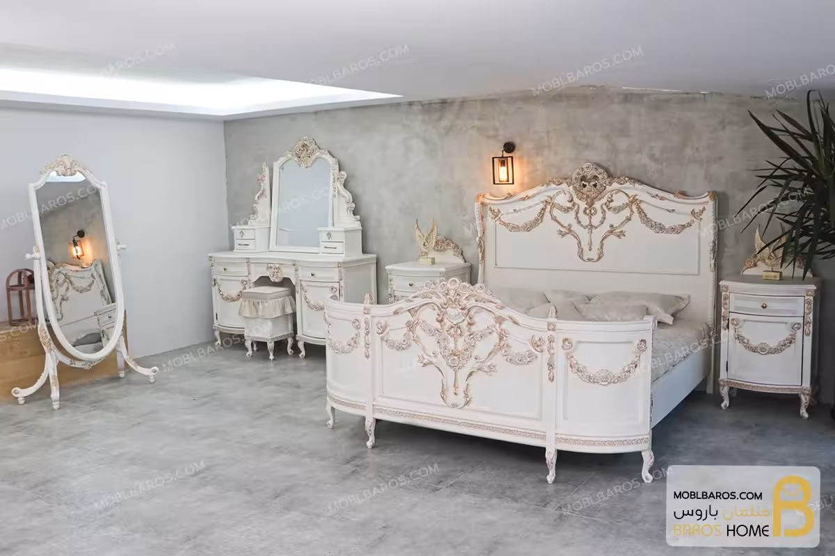 سرویس خواب دو نفره عروس و داماد ژینوس