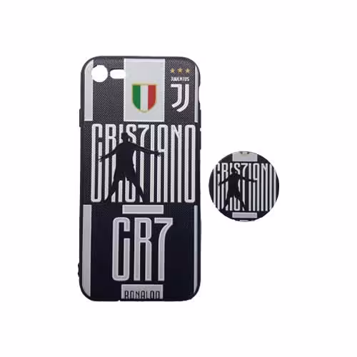 قاب طرح دار پاپ سوکت دار محافظ لنز دار iphone 7/8