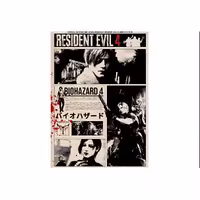 تابلو متال پوستر a4 – طرح Resident Evil 4
