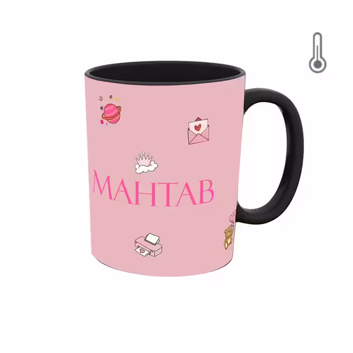 ماگ حرارتی  اسم مهتاب  دخترانه