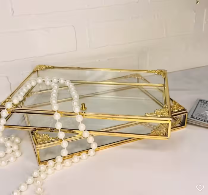 باکس شیشه ای دسته چک و مدارک هدیه مناسبتی