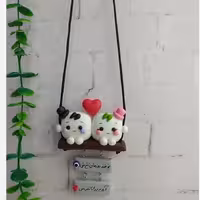 آویز ماشین  قند دوتایی دو آویزه | amazonchi