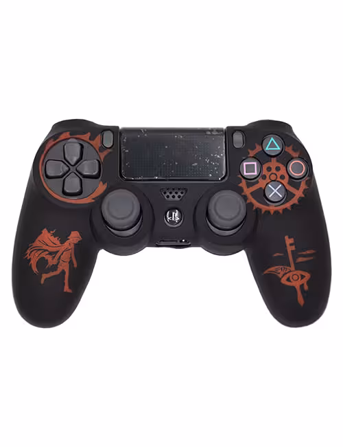 روکش محافظ دسته PS4 لیزری مشکی قرمز طرح گنشین ایمپکت