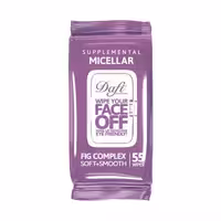 دستمال مرطوب پاک کننده آرایش درب دار دافی مدل میسلار بسته 55 عددی