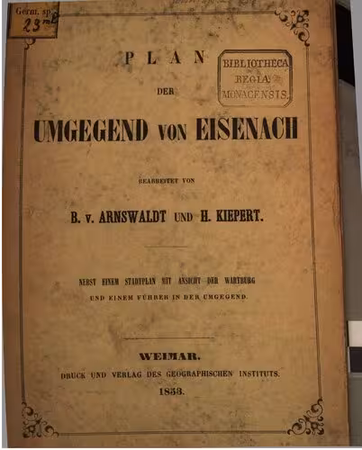 خرید و دانلود نسخه کامل کتاب Plan der Umgegend von Eisenach