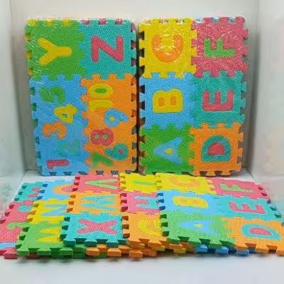 فوم پازلی اعداد و حروف انگلیسی بزرگ